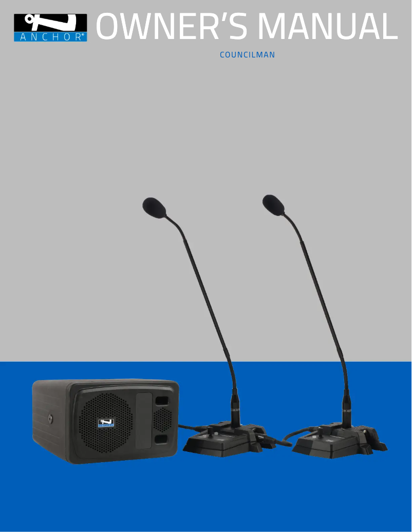 Page 1 of the manual User Manual Anchor Audio Councilman