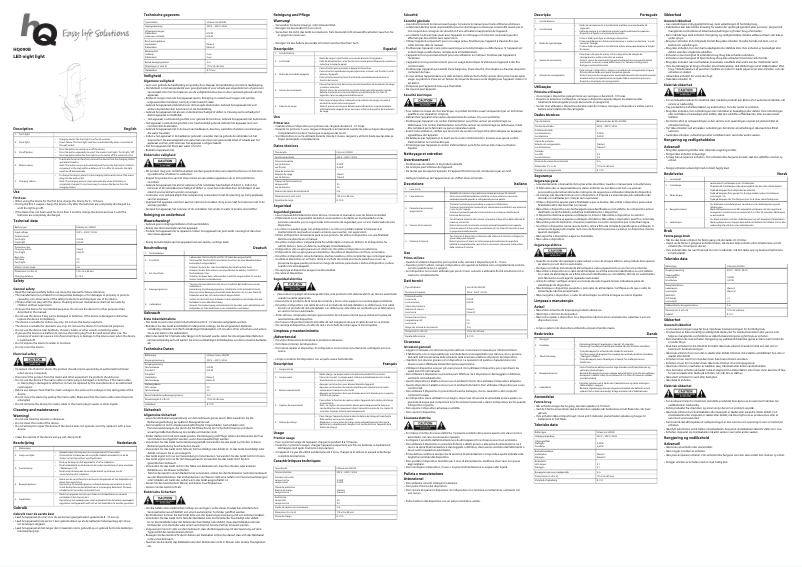 Page 1 de la notice Manuel utilisateur HQ HQ090B