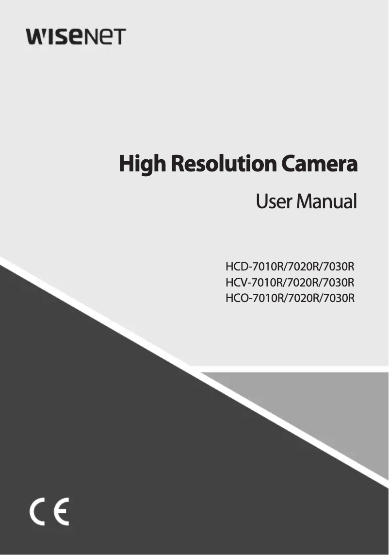 Image de la première page du manuel de l'appareil HCV-7030R