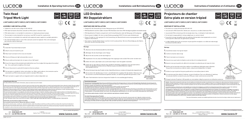 Page 1 de la notice Manuel utilisateur Luceco LSWT26BR3