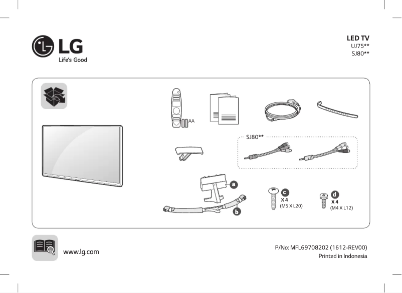 Page n°1 - Manuel utilisateur LG 49UJ752T