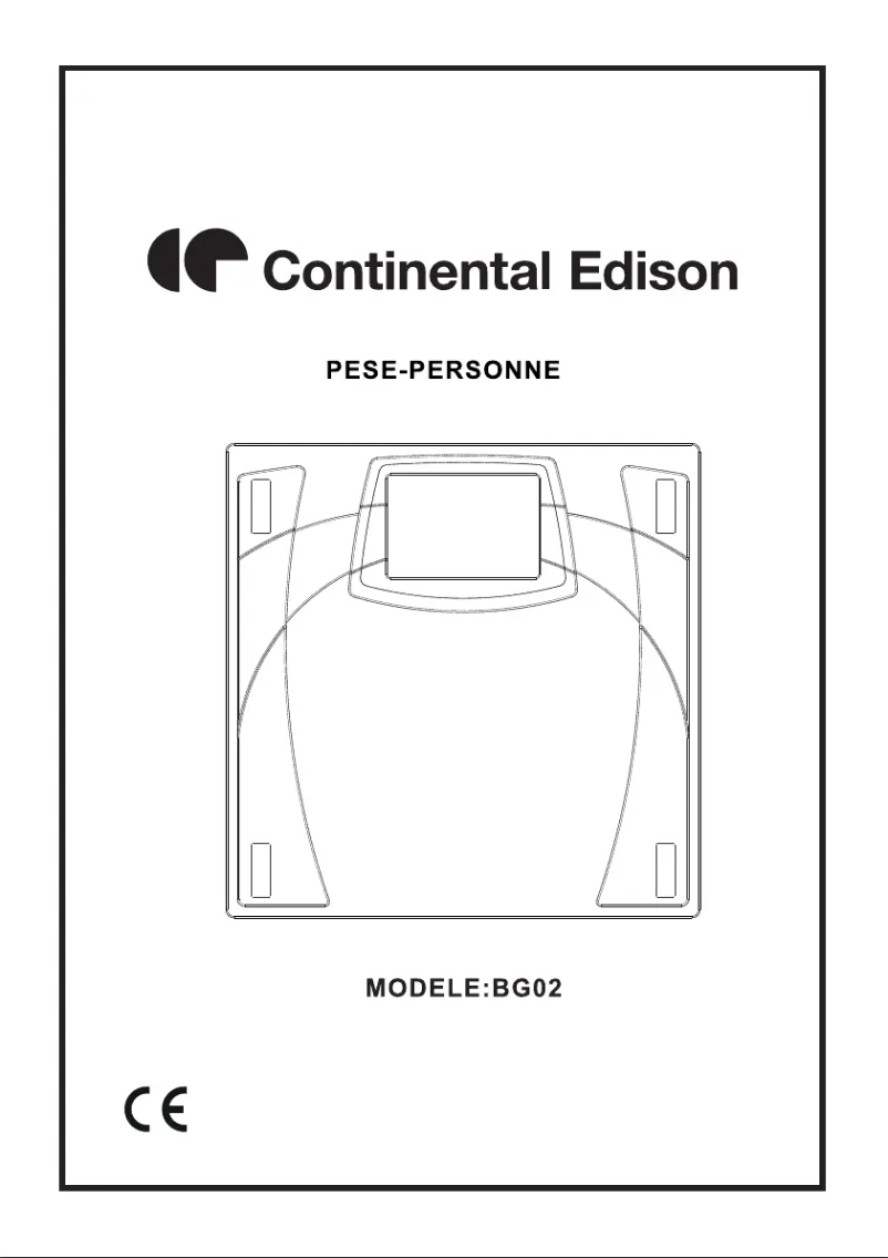 Image de la première page du manuel de l'appareil CEBG02G