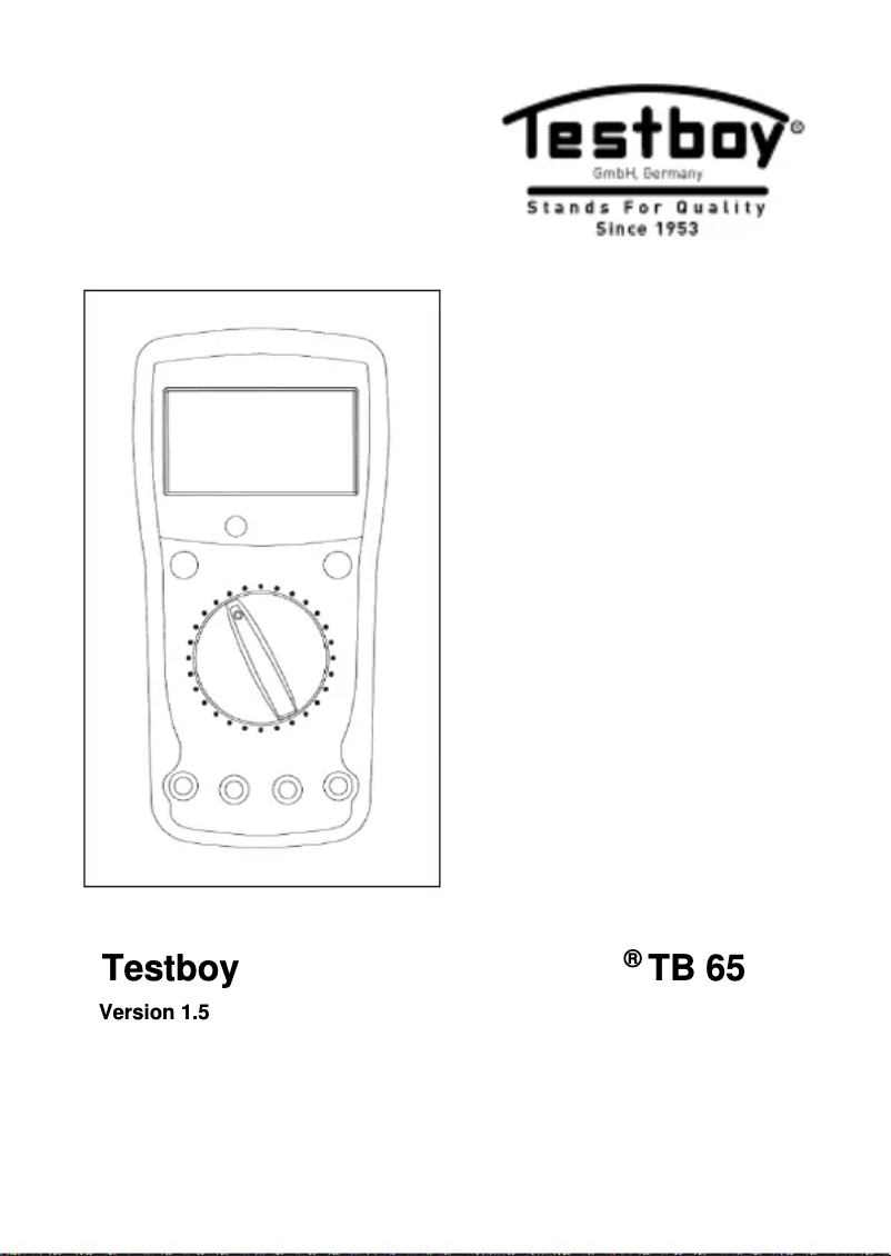 Página 1 del manual Manual de usuario Testboy TB 65