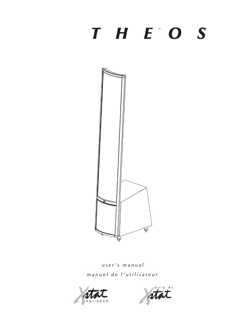 Image de la première page du manuel de l'appareil Theos