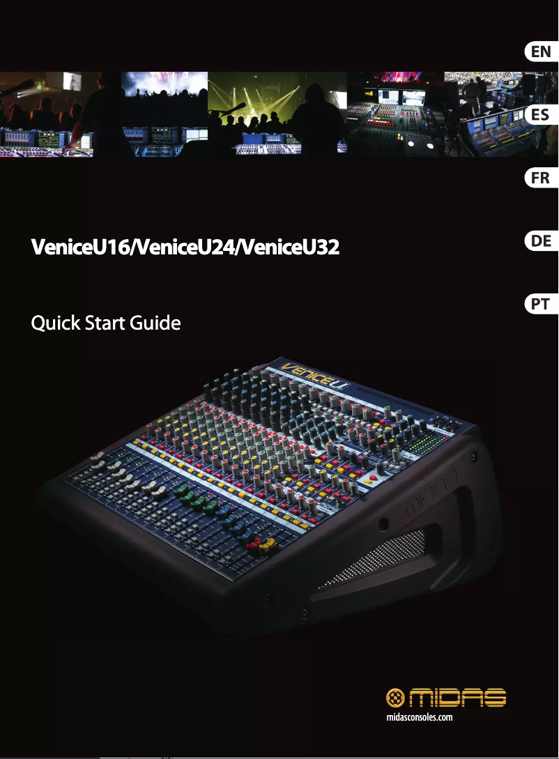 Page n°1 - Guide de démarrage rapide Midas Venice U32