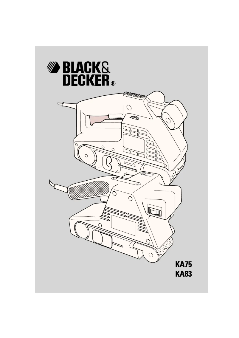 Page n°1 - Manuel utilisateur Black & Decker KA75E