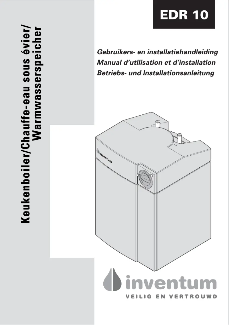 Page 1 de la notice Manuel utilisateur Inventum EDR10