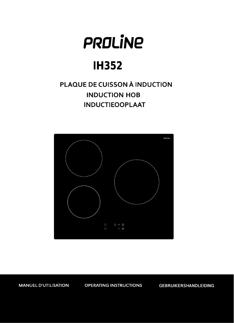 Page 1 de la notice Manuel utilisateur Proline IH352