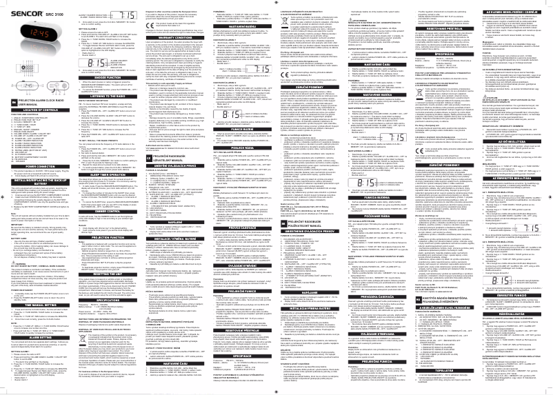 Imagen de la primera página del manual del dispositivo SRC 3100