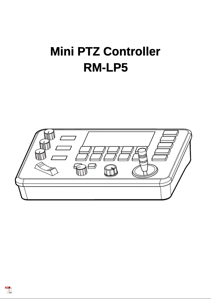 Page n°1 - Manuel utilisateur JVC RM-LP5
