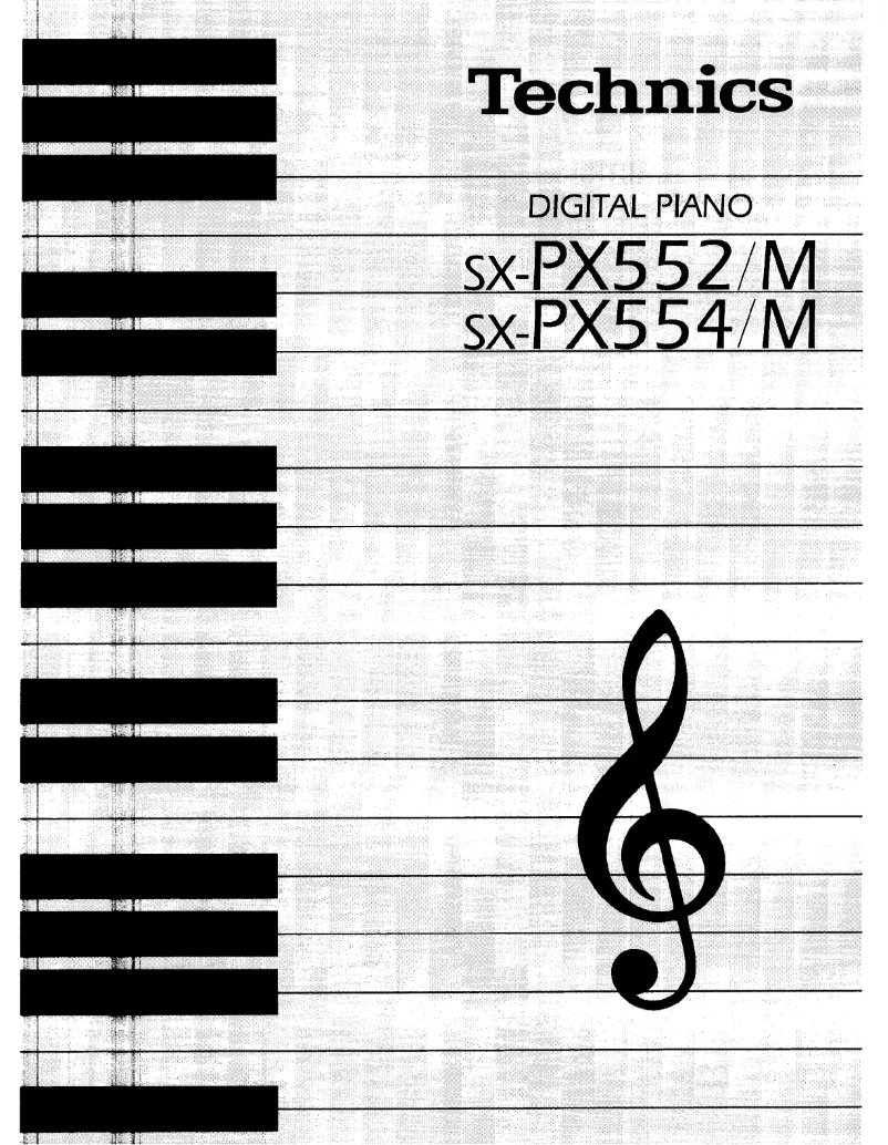 Page 1 de la notice Manuel utilisateur Technics SX-PX552