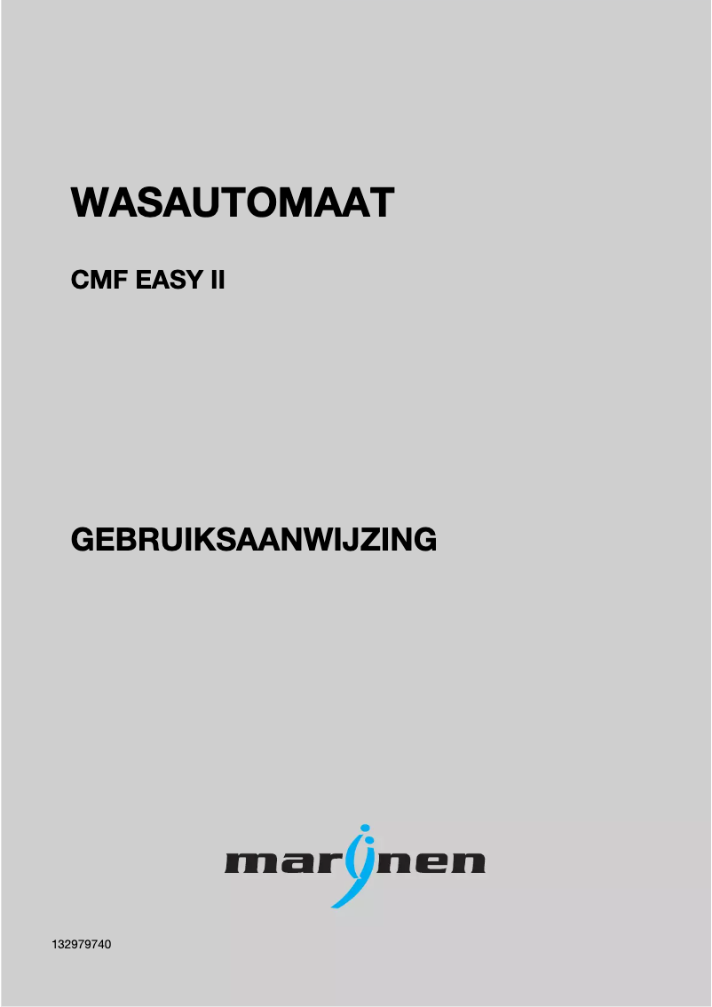 Page 1 of the manual User Manual Marynen CMF Easy II