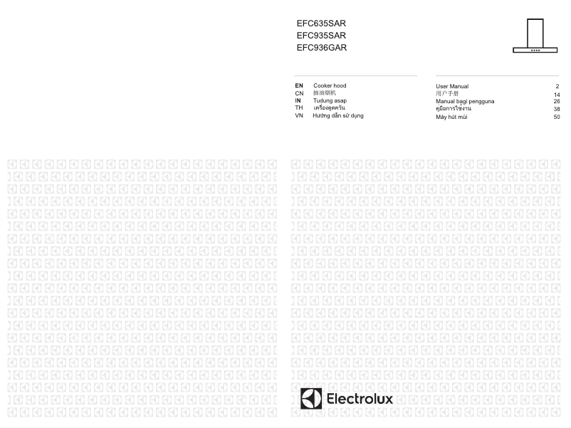 Page 1 de la notice Manuel utilisateur Electrolux EFC936GAR