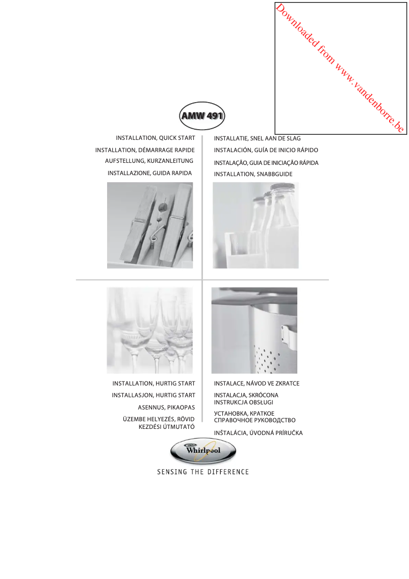 Page 1 de la notice Manuel utilisateur Whirlpool AMW 491 IX