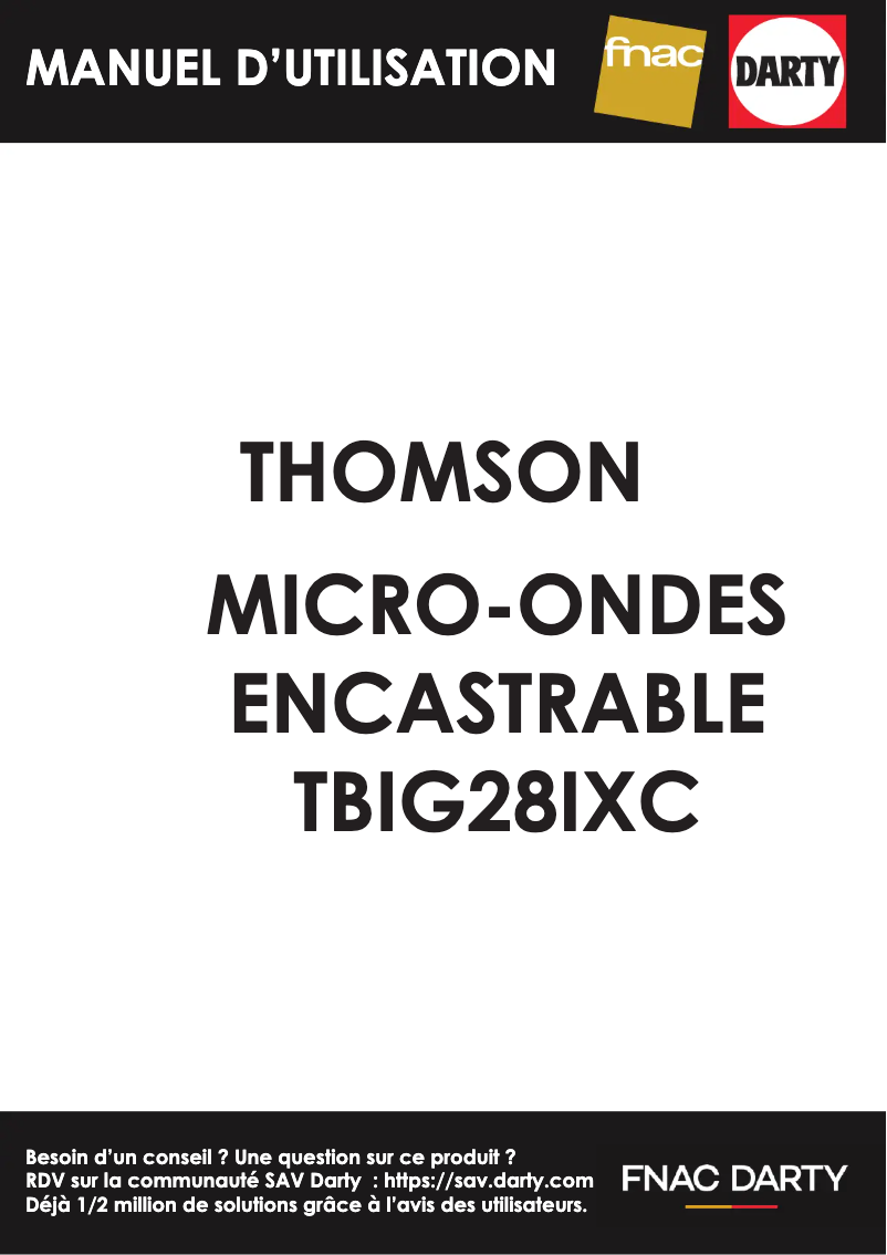 Imagen de la primera página del manual del dispositivo TBIG28IXC