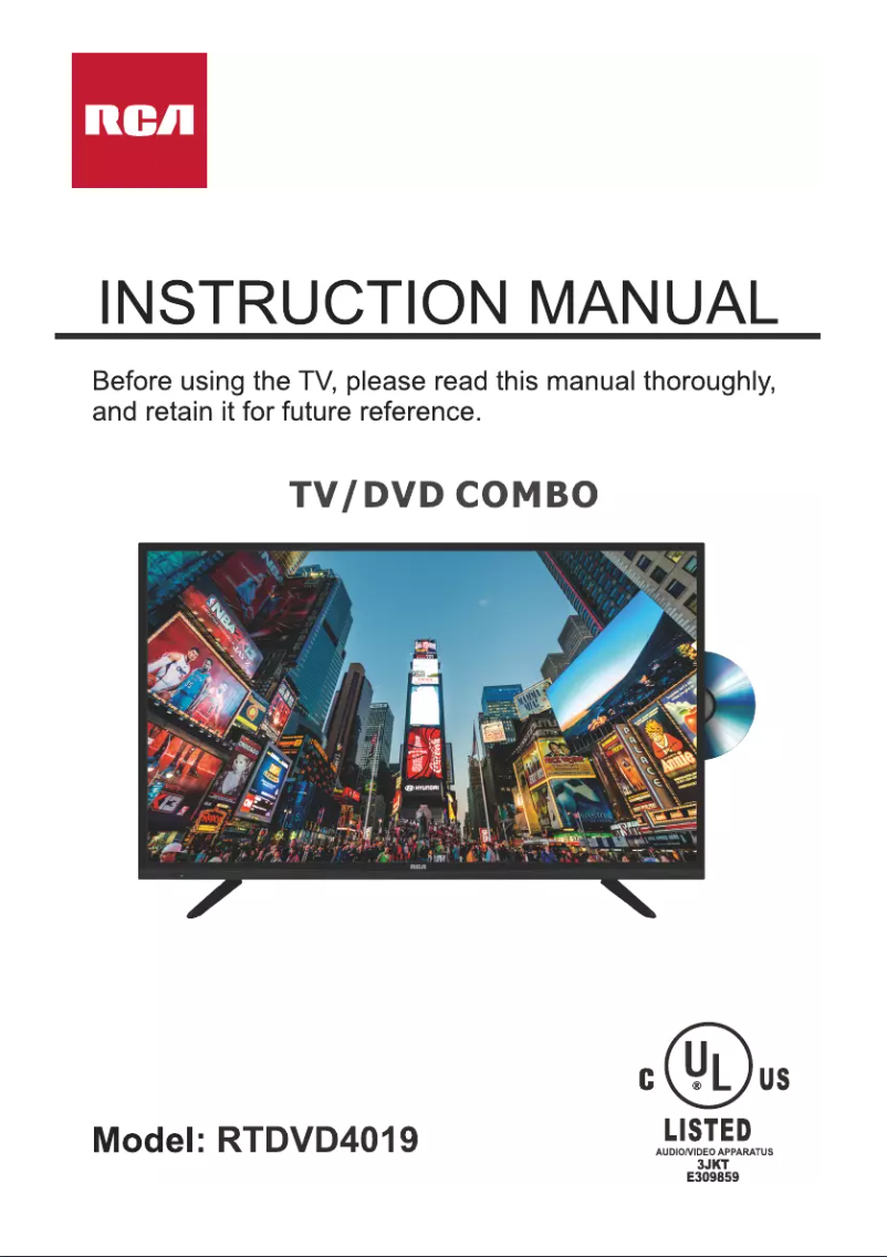 Page 1 de la notice Manuel utilisateur RCA RTDVD4019