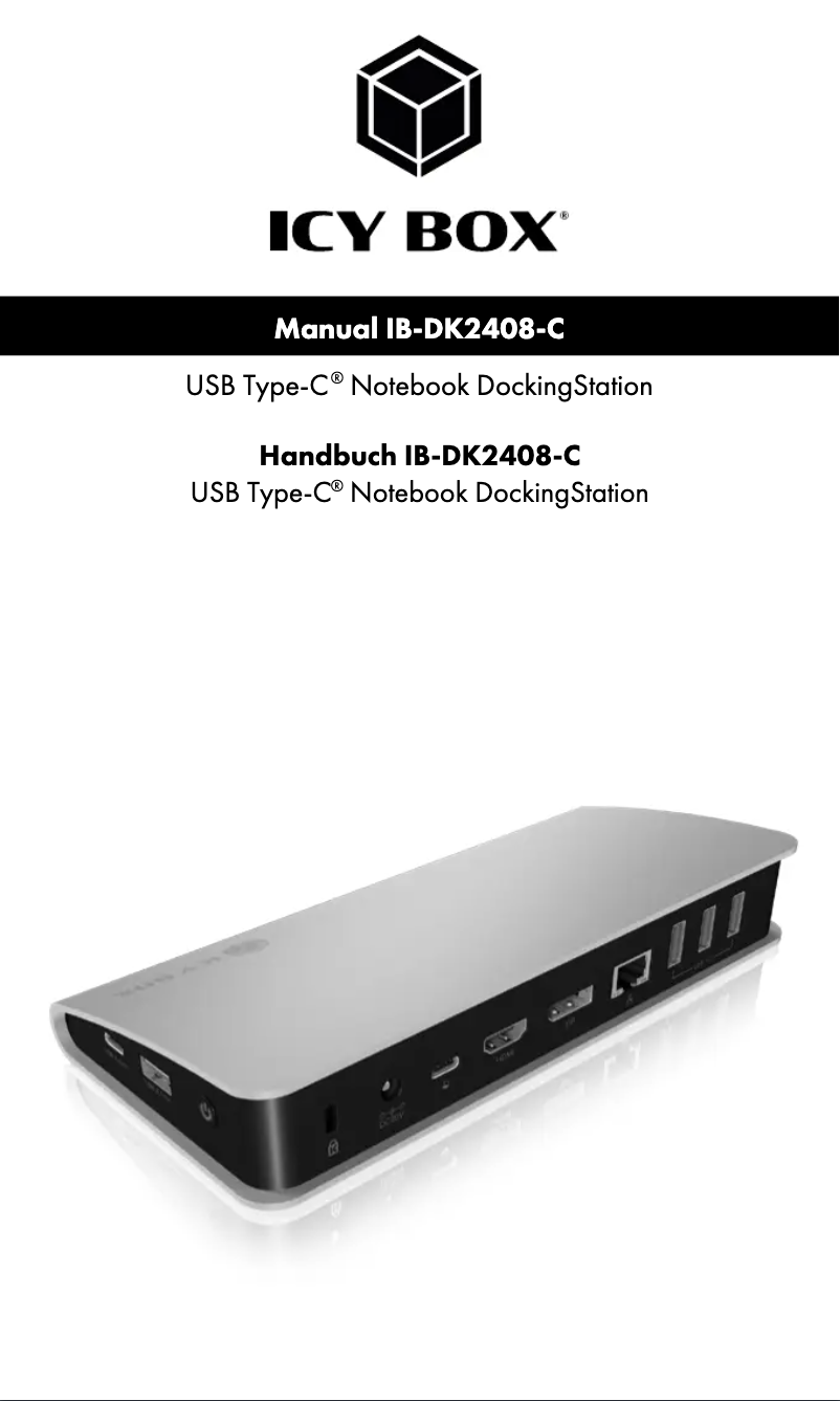 Page n°1 - Mode d'emploi Icy Box IB-DK2408-C