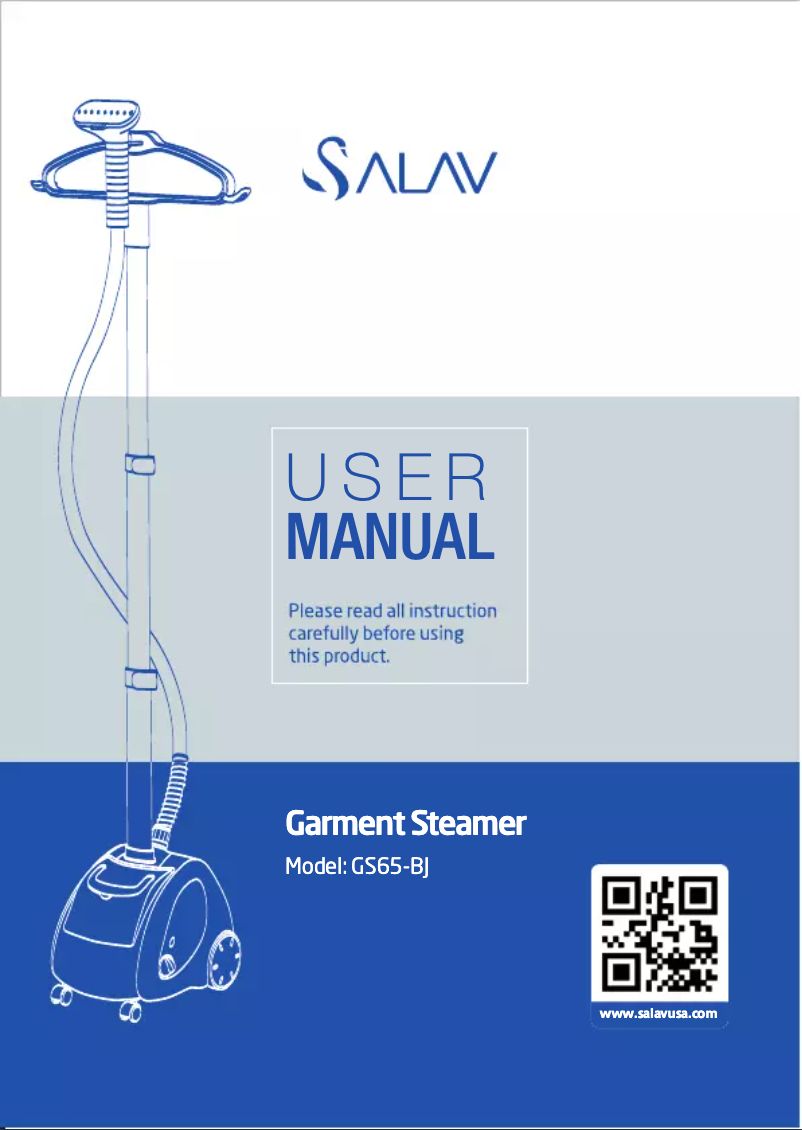 Page n°1 - Manuel utilisateur SALAV GS65-BJ