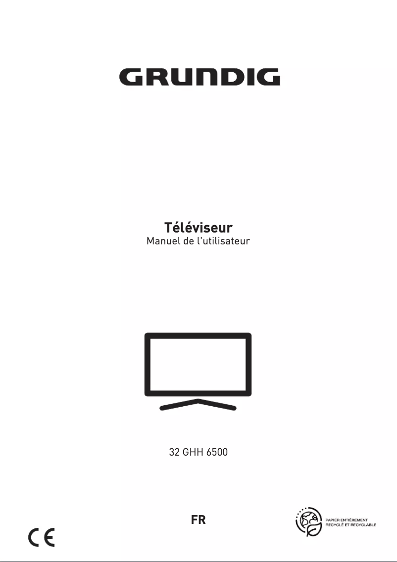 Page 1 de la notice Manuel utilisateur Grundig 32GHH6500