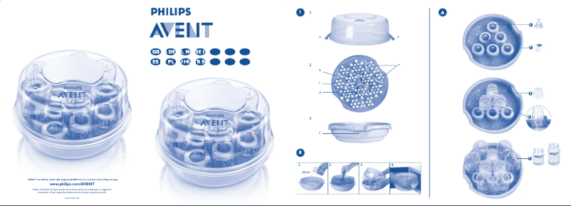 Imagen de la primera página del manual del dispositivo AVENT SCD243
