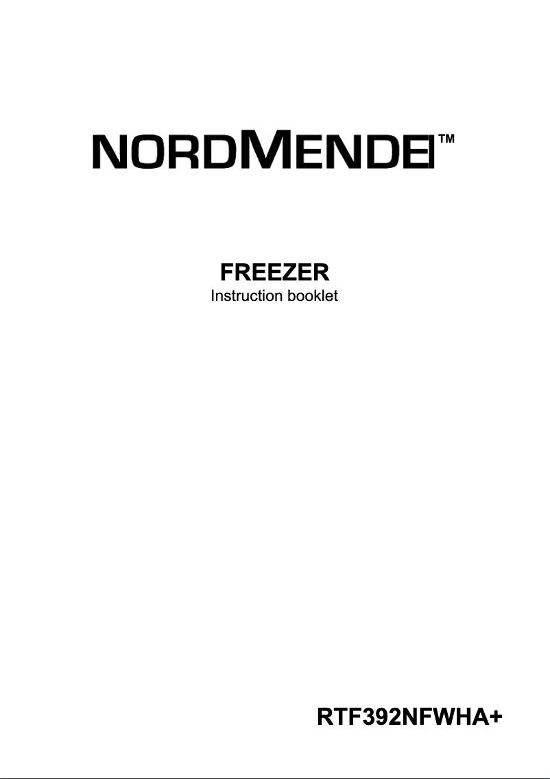 Page n°1 - Manuel utilisateur Nordmende RTF392NFWHAPLUS