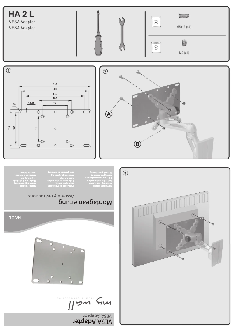 Page 1 de la notice Manuel utilisateur My Wall HA 2 L