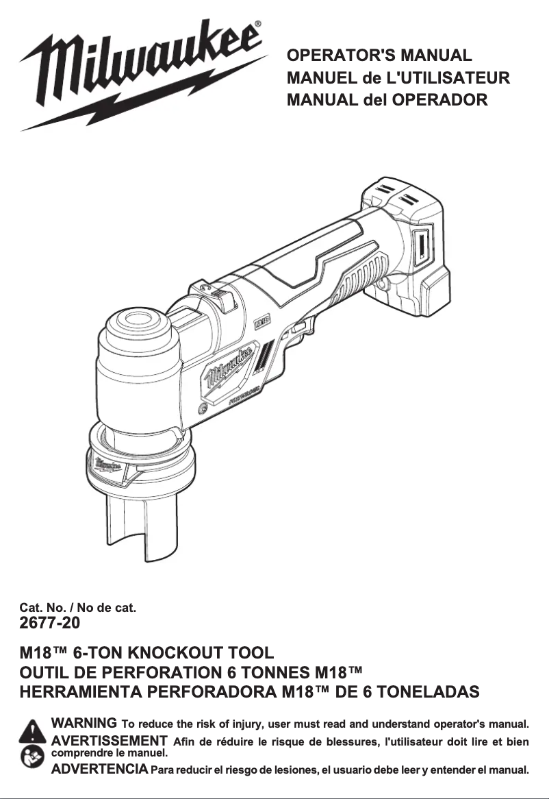 Image de la première page du manuel de l'appareil M18 Force Logic 2677-23