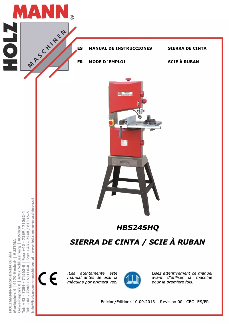 Page n°1 - Manuel utilisateur Holzmann HBS245HQ