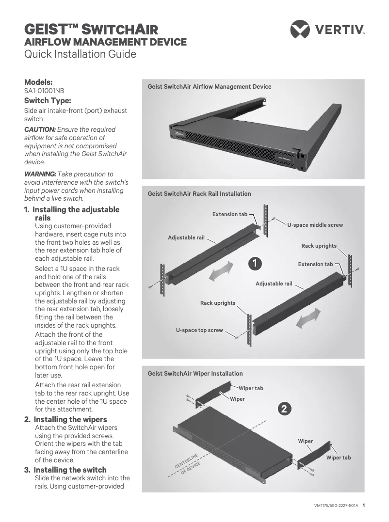 Page 1 de la notice Manuel utilisateur Emerson SA1-01001NB