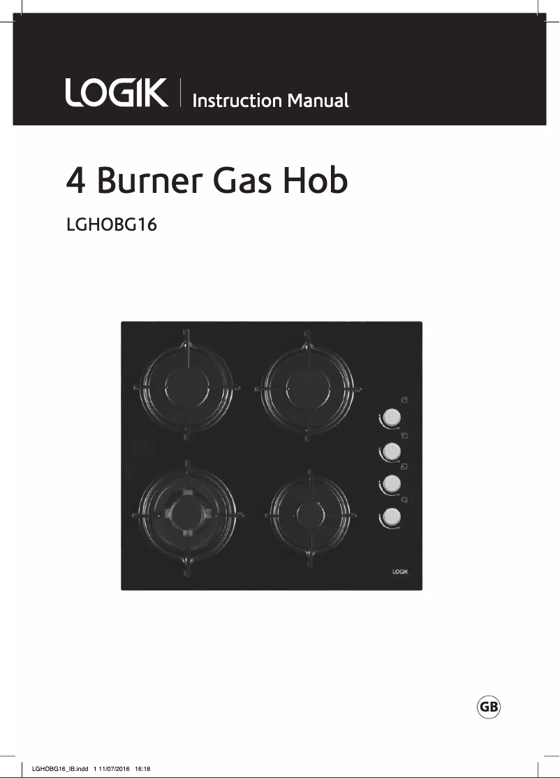 Imagen de la primera página del manual del dispositivo LGHOBG16