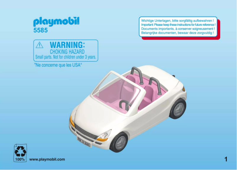 Página 1 del manual Manual de usuario Playmobil City Life Convertible with Woman and Puppy 5585
