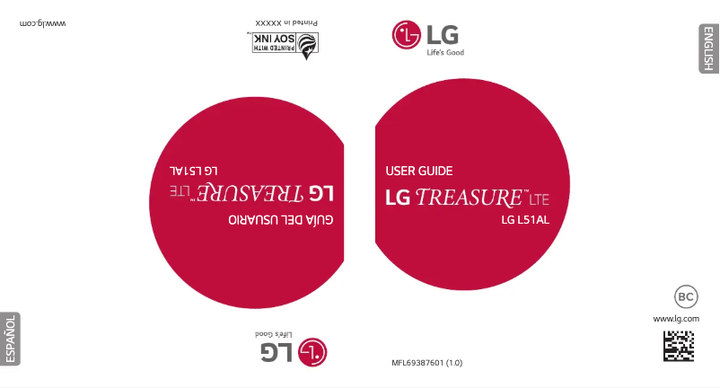 Page n°1 - Manuel utilisateur LG Treasure LTE