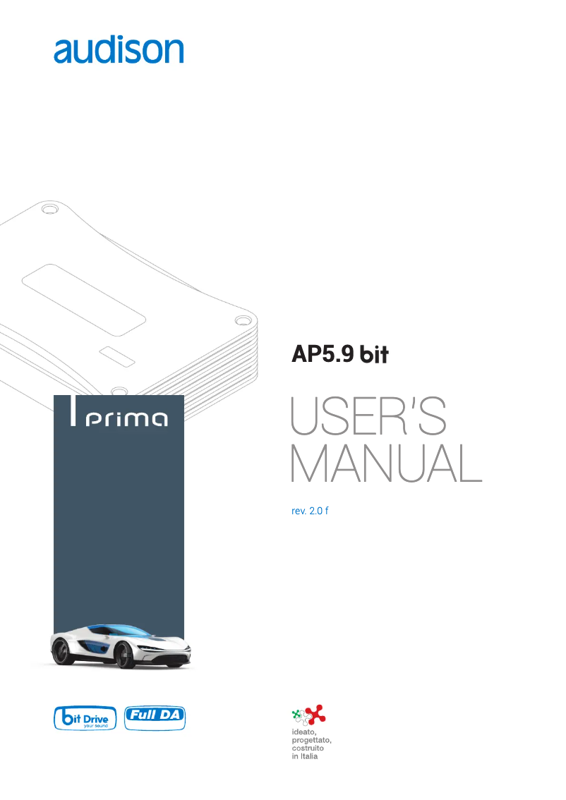 Page 1 de la notice Manuel utilisateur Audison Prima AP5.9 bit