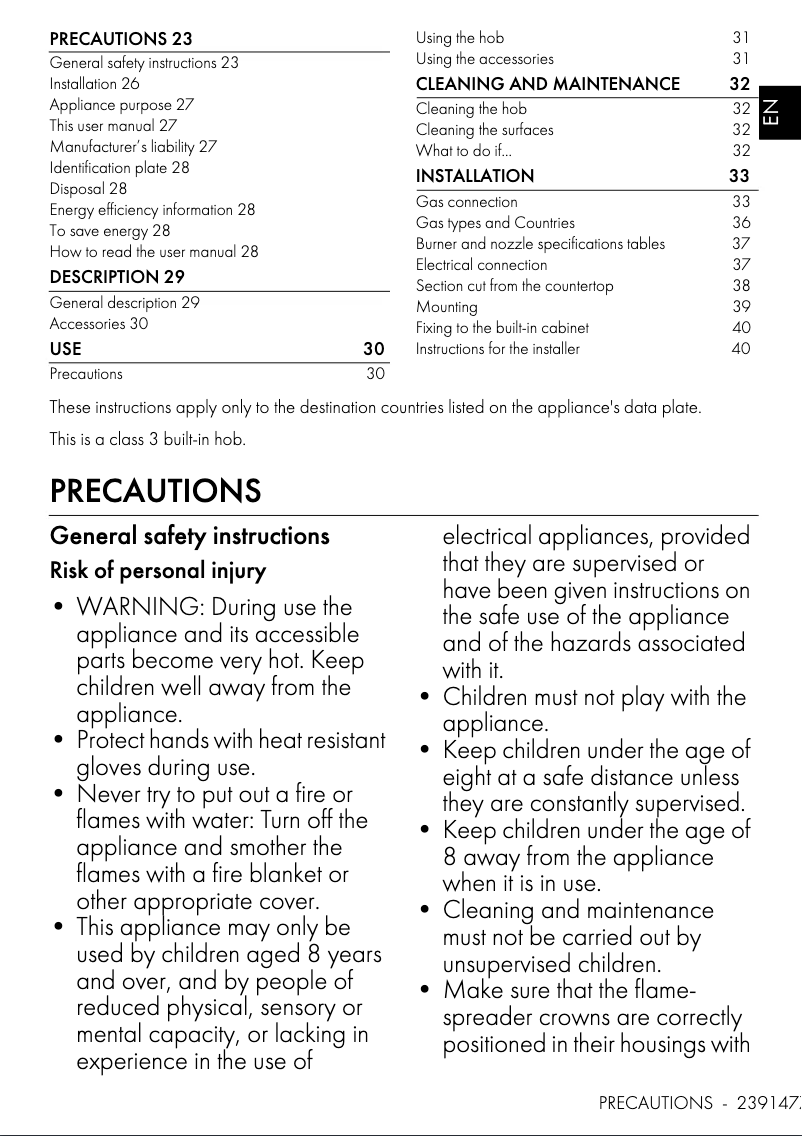 Page 1 de la notice Manuel utilisateur Smeg SRV564EB7
