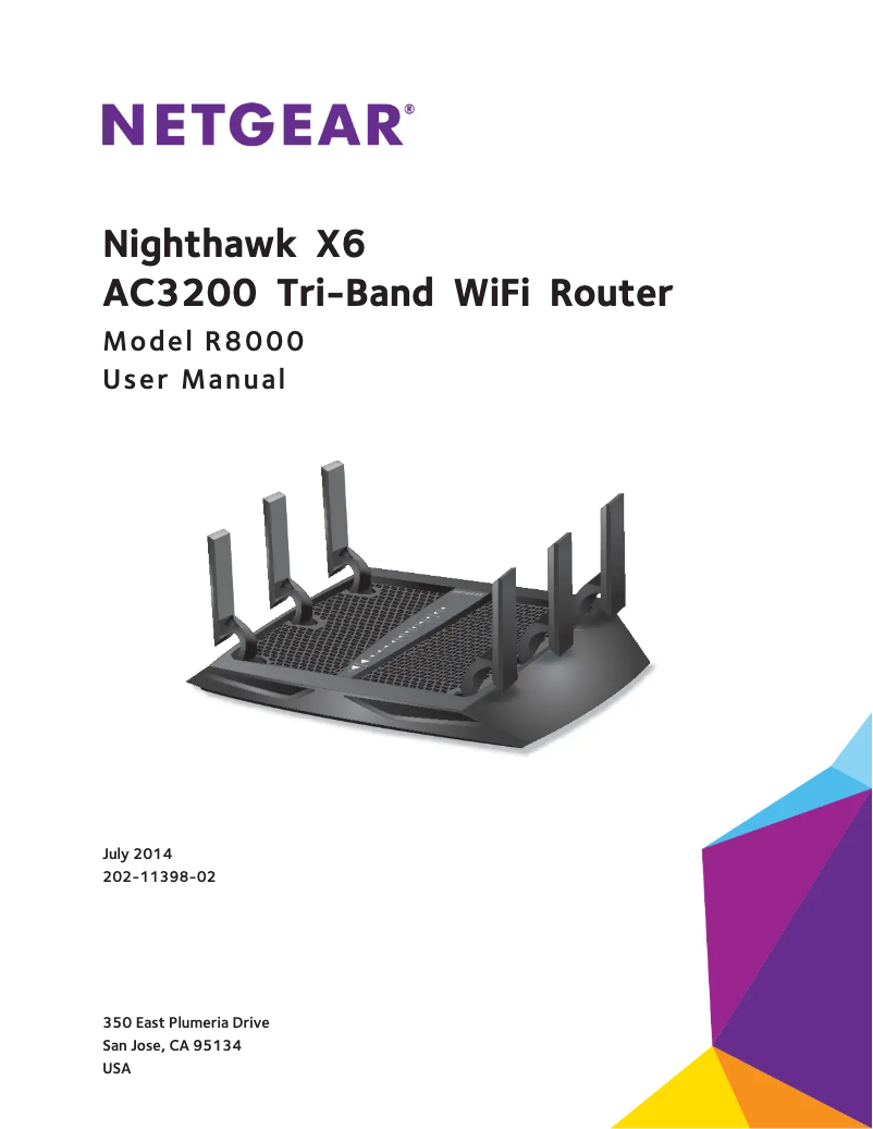 Page 1 de la notice Manuel utilisateur Netgear Nighthawk X6 AC3200 Tri-Band
