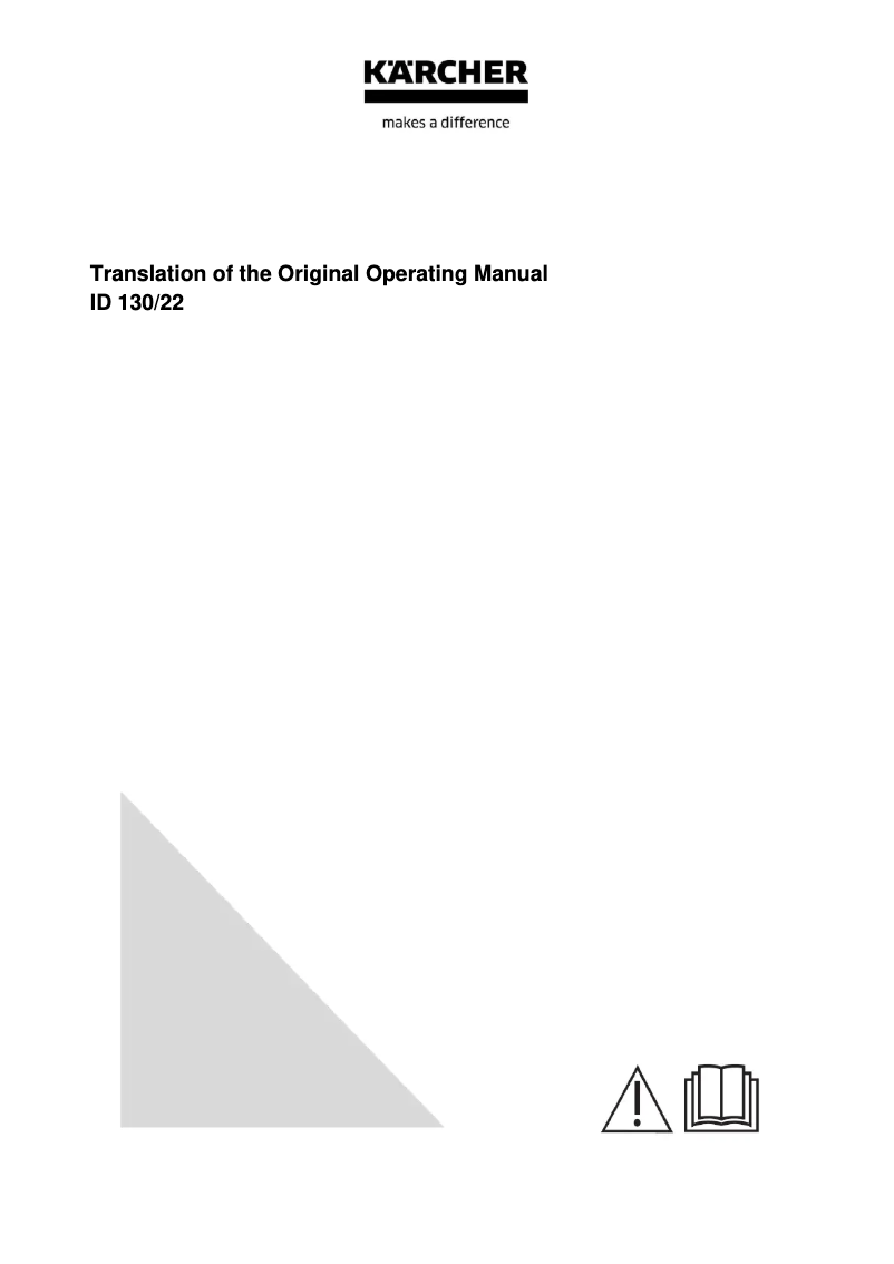 Image de la première page du manuel de l'appareil ID 130/22