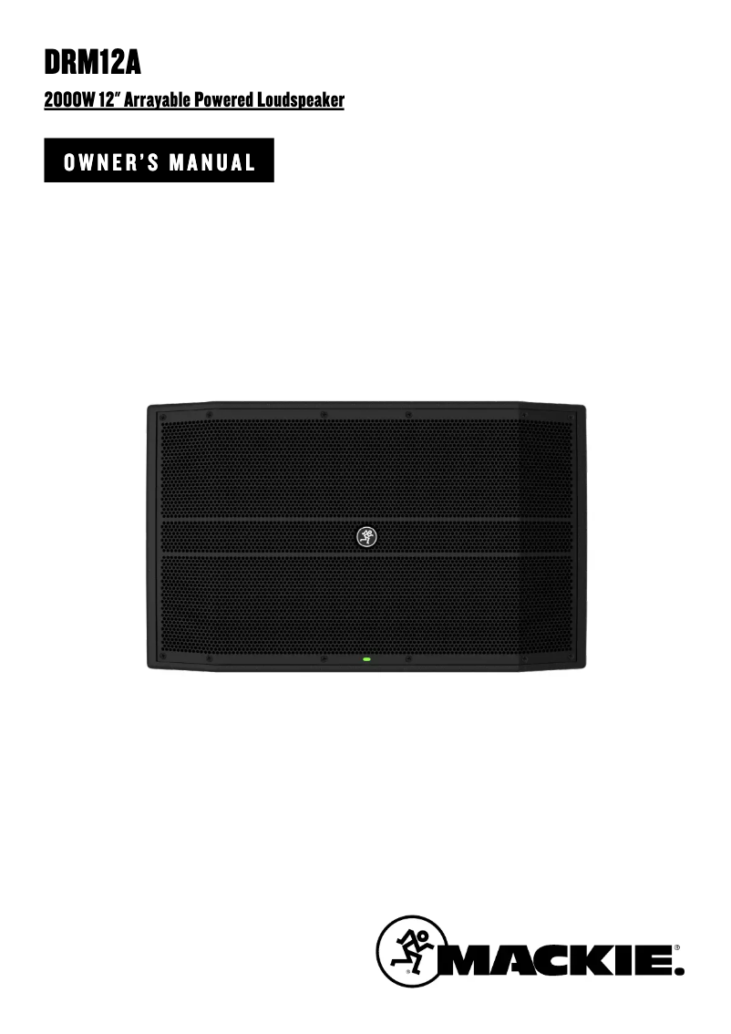 Page n°1 - Mode d'emploi Mackie DRM12A