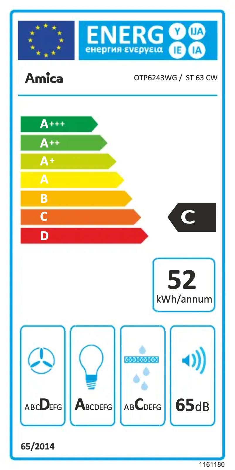 Image de la première page du manuel de l'appareil OTP6243WG
