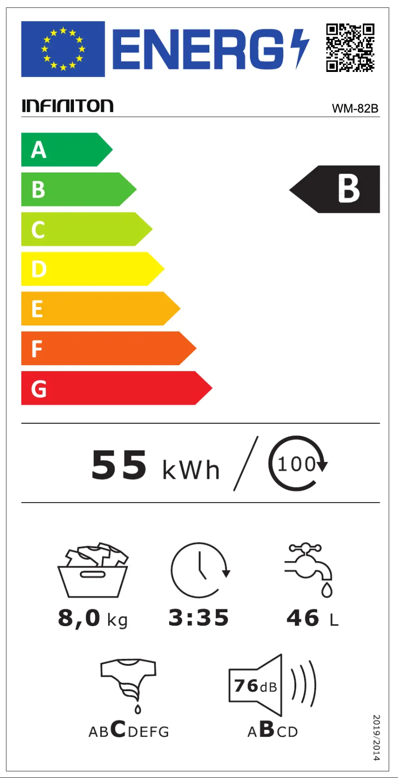 Image de la première page du manuel de l'appareil WM-82B