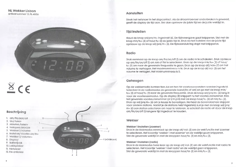 Page n°1 - Manuel utilisateur Hema Lisbon 13.76.4056