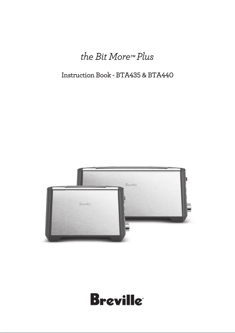 Page 1 de la notice Manuel utilisateur Breville the Bit More Plus BTA435