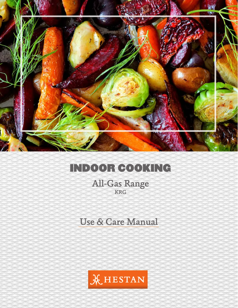 Page 1 de la notice Manuel d'utilisation et d'entretien Hestan KRG364GD-NG