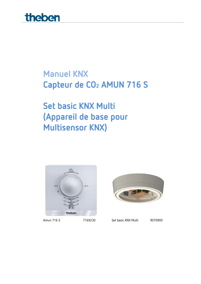 Page n°1 - Manuel utilisateur Theben AMUN 716 S KNX