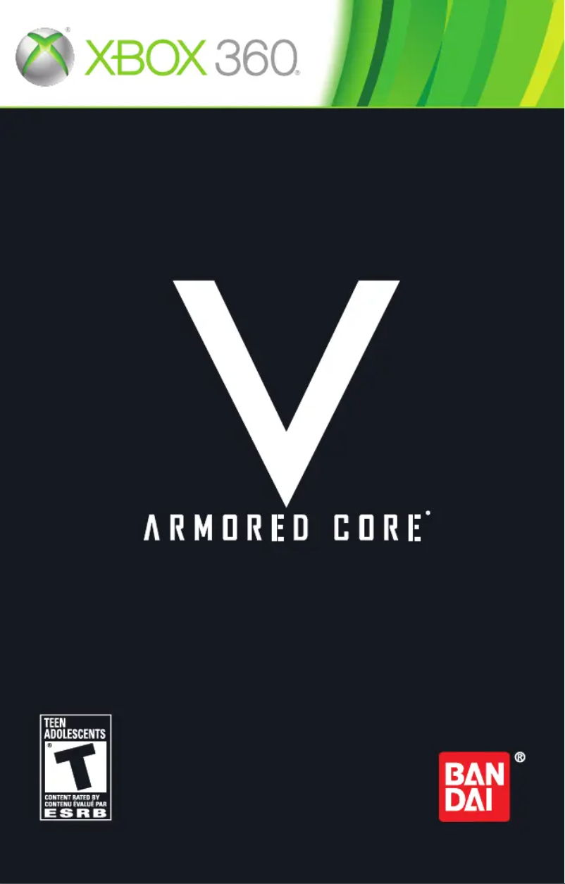 Page 1 de la notice Manuel utilisateur Microsoft Armored Core V (Xbox 360)