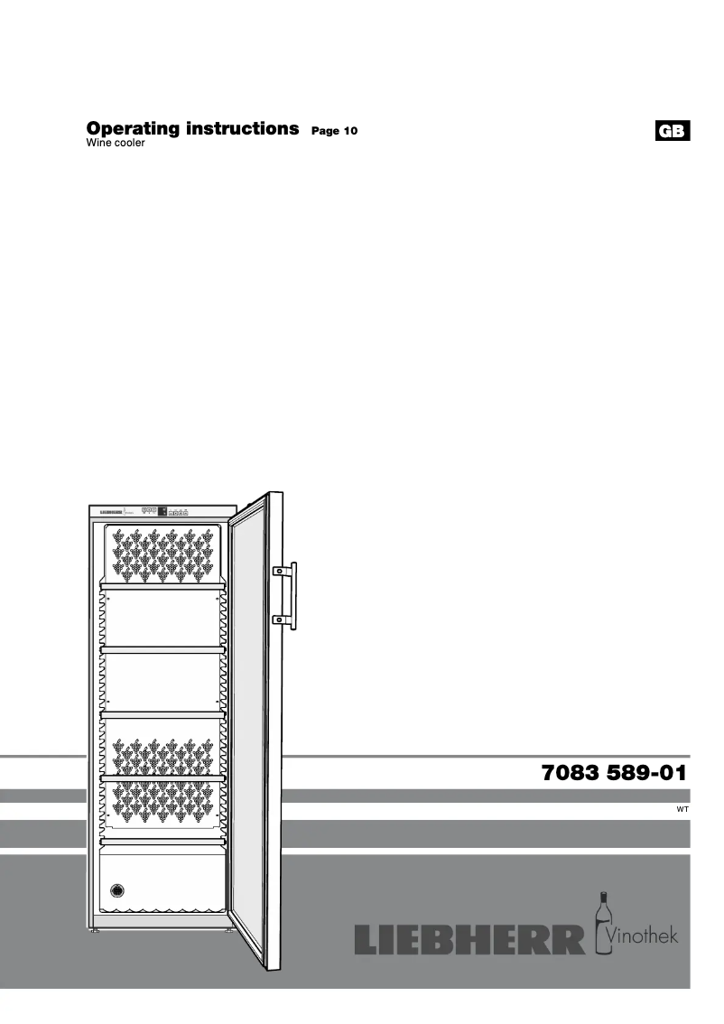 Page 1 de la notice Manuel utilisateur Liebherr WTb4212