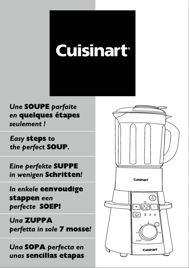 Page 1 de la notice Manuel utilisateur Cuisinart SB2E Soup
