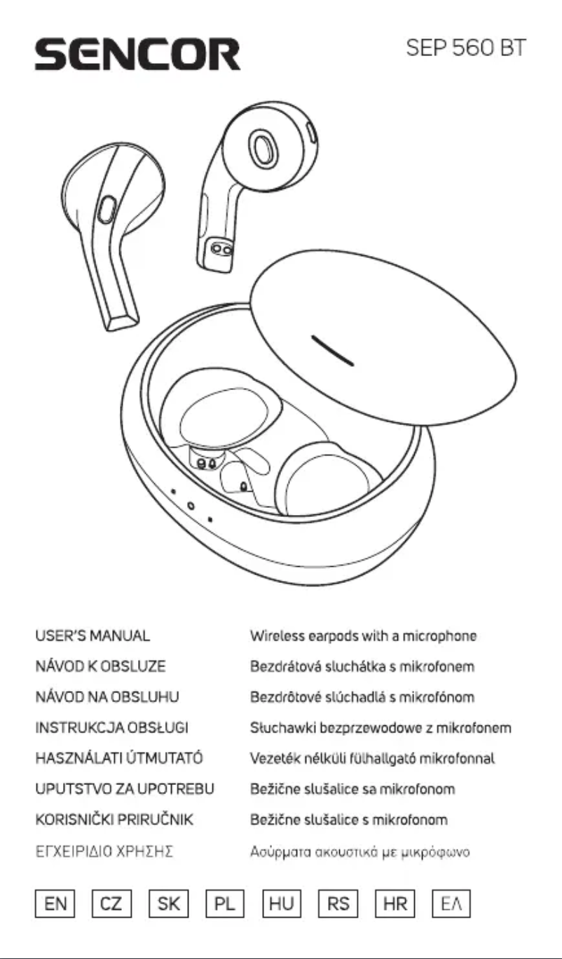 Page n°1 - Manuel utilisateur Sencor SEP 560BT