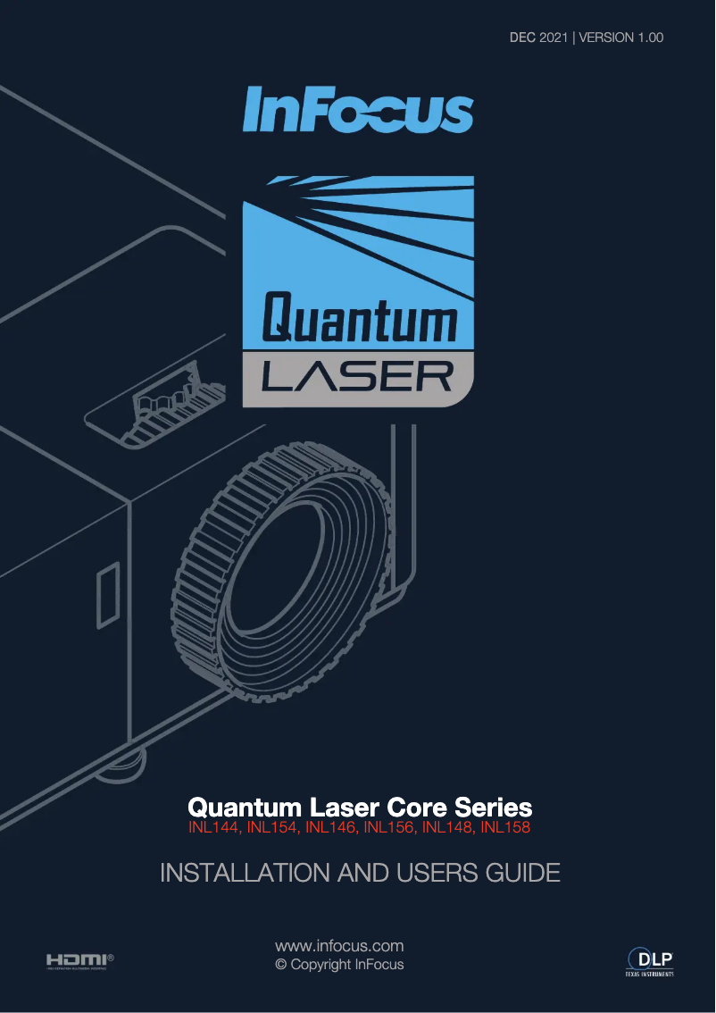 Page n°1 - Manuel utilisateur InFocus Quantum Laser INL156