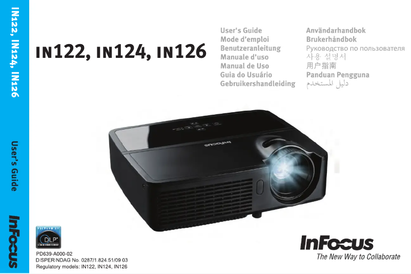 Page 1 de la notice Manuel utilisateur InFocus IN122a