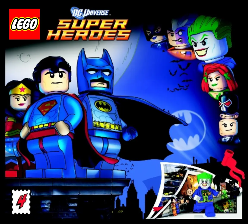 Image de la première page du manuel de l'appareil Batwing Battle Over Gotham City